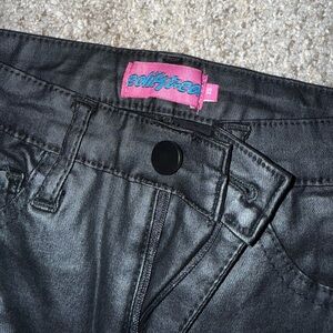 Edikted Faux Leather Flare Pants